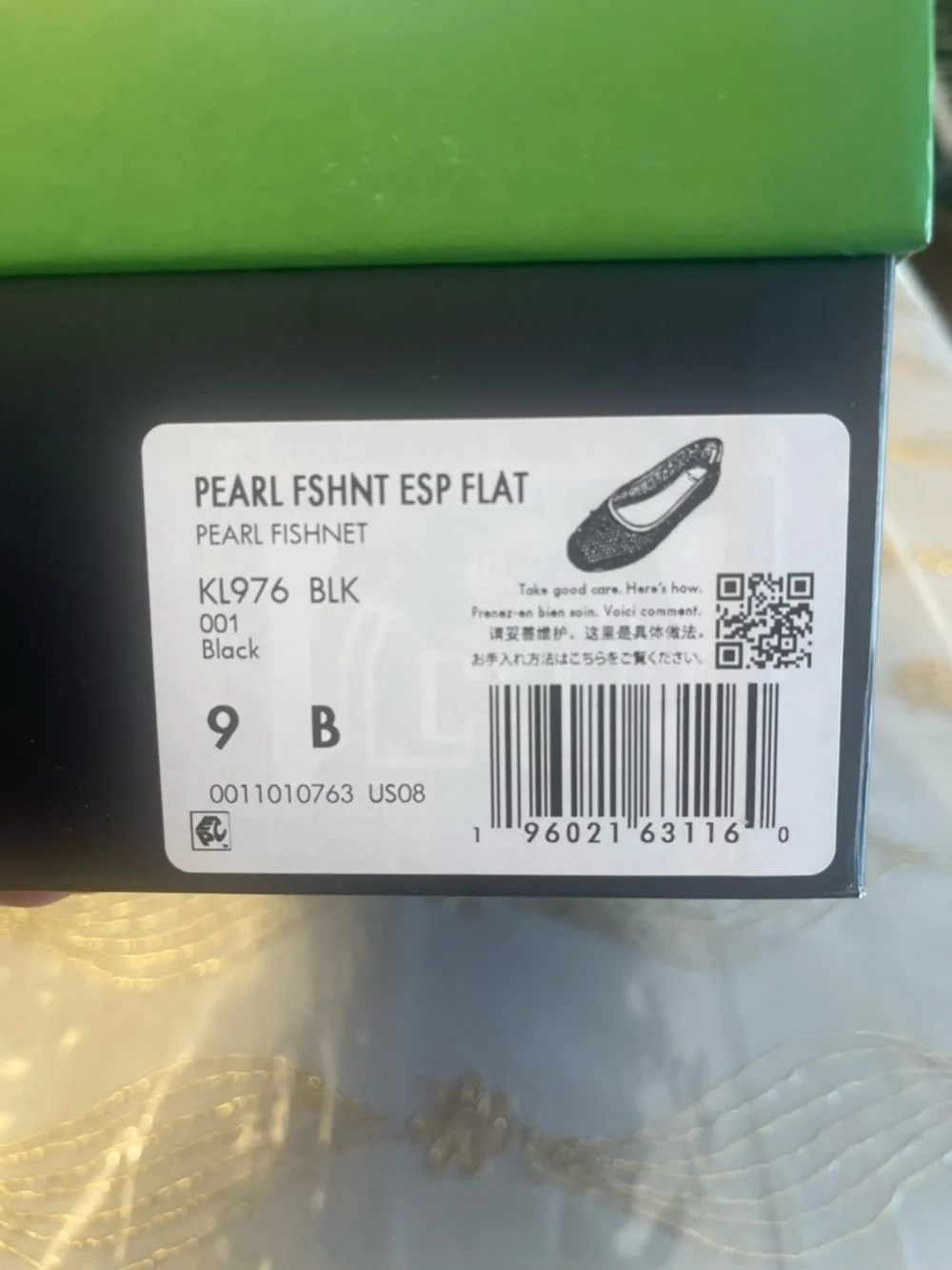 NWB Kate spade NY women’s pearl fishnet espadrille flat size 9